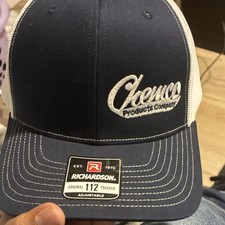 Richardson Trucker Hat Navy Blue White Adjustable Mesh Back One Size Men