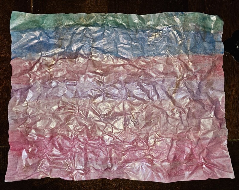 Crumple- original painting on 8.5x11 paper. Textured design.