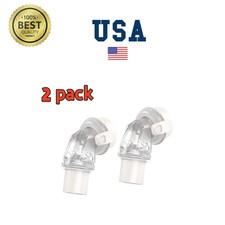 2 PACK-Res-Med AirFit F20/F30 QuietAir Elbow - Replacement CPAP Mask Part