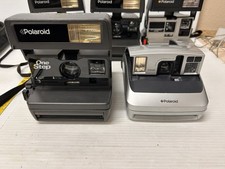 Lot Of 5 Polaroid Cameras One Step Sun One 600 Tested Read