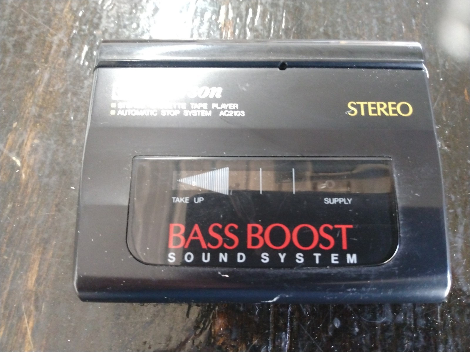 Emerson Portable Bass Boost Cassette Player with Tape Playback