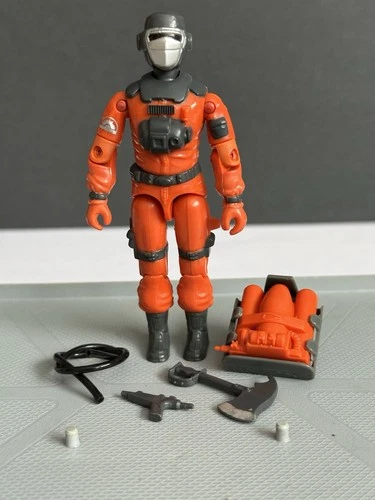 1985 Vintage Hasbro Gijoe Firefighter Barbecue Action Figure Mint Complete