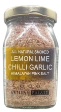 All Natural Smoked Lemon Lime Chilli Garlic Himalayan Pink Salt