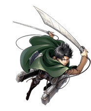 Captain Levi Ackerman Attack on Titan v6 Weatherproof Anime Sticker 6" Car Decal