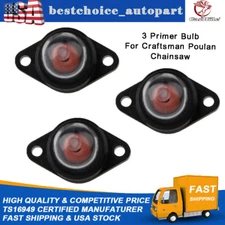 3x Primer Bulb For Craftsman Poulan Chainsaw Oregon Walbro Stens 188-513 188-518