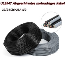 Abgeschirmtes mehradriges Kabel 22/24/26/28AW...