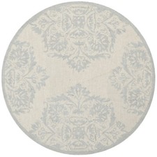 Safavieh Chelsea IVORY / BLUE 3' X 3' Round Area Rug - HK359A-3R