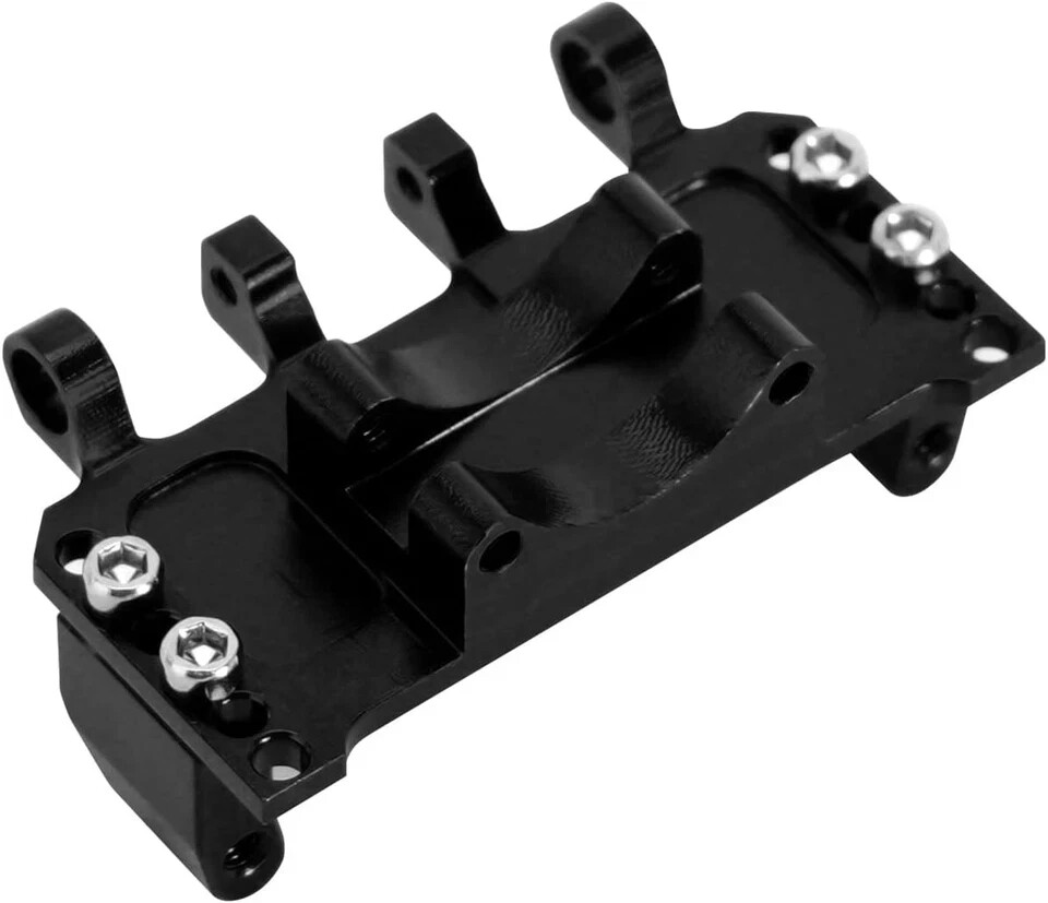 INJORA Adjustable Servo Mount CNC Aluminum for Axial SCX24 1/24 RC Black