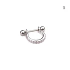 Hoop Earrings Ear Stud Ear Steel Barbell CZ Tragus Cartilage Helix Lobe Pierci ~