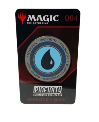 MTG Pinfinity PFMTG004  Blue Mana Crest Augmented Reality Pin