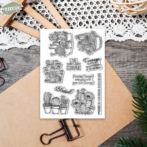 4Sets-RubberClear Stamps Dies for Card Making Scrapbooking Kids DIY Ablbum Craft - Picture 13 of 20