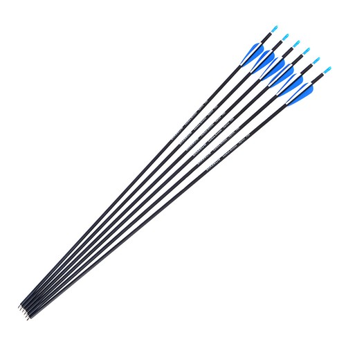 31'' Carbon Arrows SP700 OD7MM Broadheads Archery Recurve Compound Bow Shooting - Picture 5 of 16