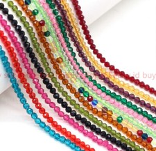 Lots Faceted 3mm Natural Bright Multi-Color Spinel Round Gems Loose Beads 15''