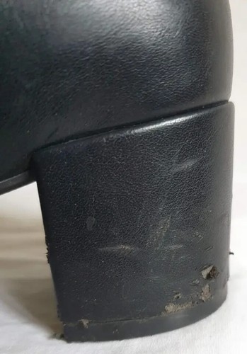 M&S Botines de Cuero Negro Cremallera Tacones Bloque Reino Unido Talla 5 Marks And Spencer - Imagen 9 de 16