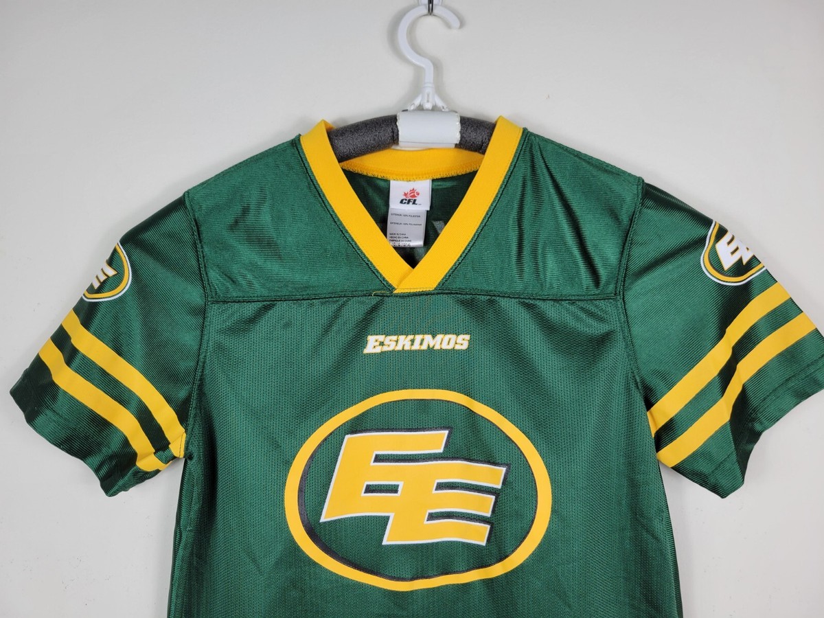 Edmonton Eskimos EE Elks CFL Football Jersey Green Canada