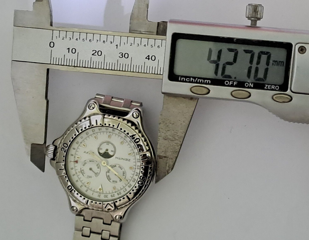 ZENITH DEFY 01.2000.393 TRIPLE DATE MOONPHASE CAL.255.483 QUARTZ