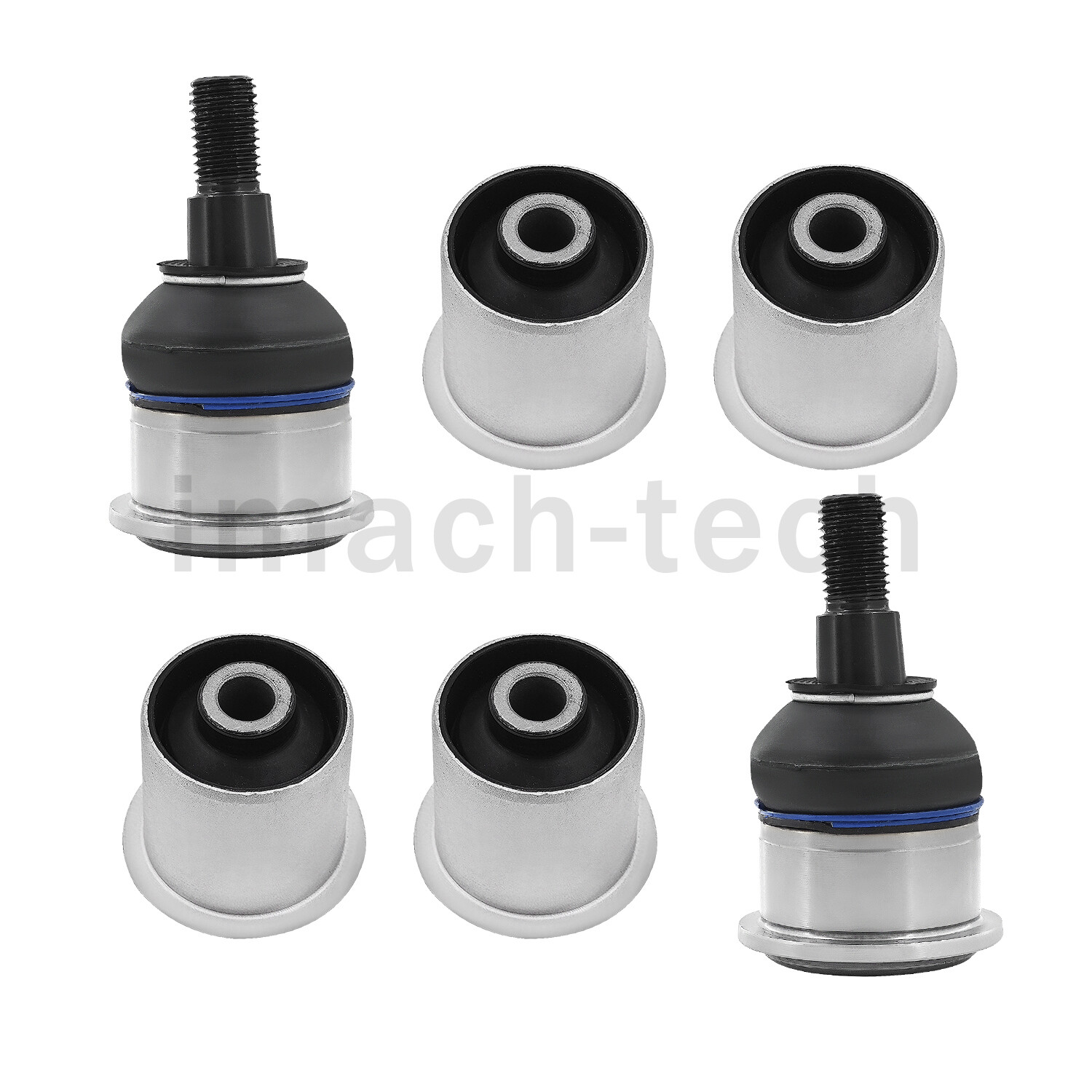 6x Front Upper Control Arm Ball Joint & Bushing fit Bentley Arnage Silver Seraph