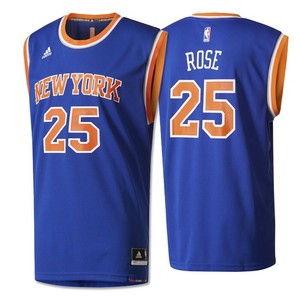 adidas Mens NBA New York Knicks Away Jersey - Blue -Various Sizes - Rose 25 -New | eBay