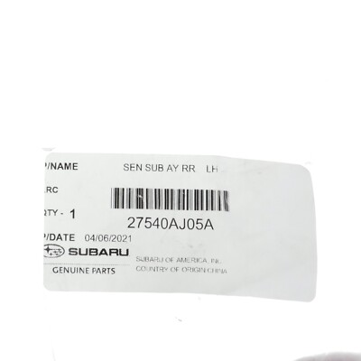 Subaru 27540AJ05A Genuine OEM Factory Original Rear Speed Sensor