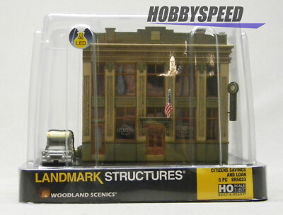 WOODLAND SCENICS BR5033 HO SCALE CITIZEN's SAVINGS AND LOAN BUILDING  WDS5033 NEW