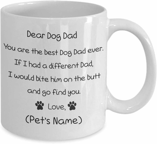 personalised dog dad mug