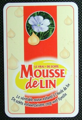 1 x Joker playing card French Belgium Mousse de Lin Savon Soap Zeep ZJ 536