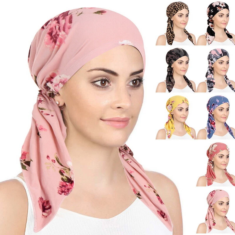 Mujeres Musulmanas Hiyab Cáncer Quimio Sombrero Turbante Gorra Cubierta Pérdida de Cabello Cabeza Bufanda Envoltura* Foto 3 de 4