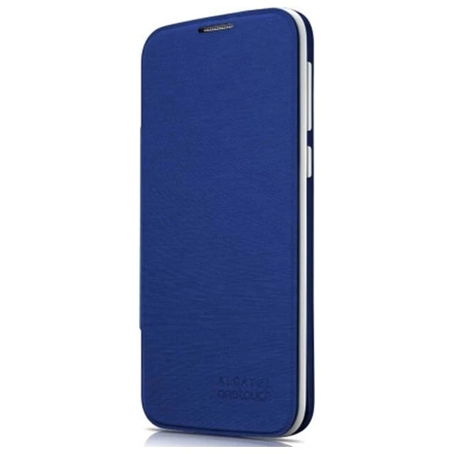 ALCATEL CUSTODIA FLIP COVER ORIGINALE BOOK CASE ONE TOUCH OT-S7 POP FASHION BLU - Immagine 3 di 4