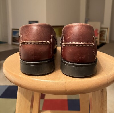 Dockers Made In Brazil Woven Leather Loafer Tassels Men\'s Size 13 M Brown EUC Dockers Brown Men main image 2