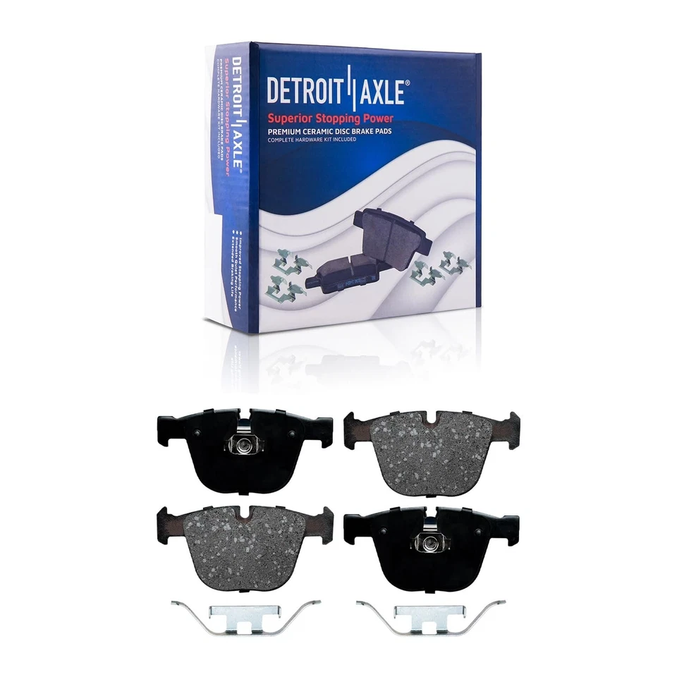 345mm Rear Brake Rotors and Ceramic Brake Pads for BMW 535i 545i 550i 645Ci 650i - Изображение 4 из 4