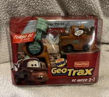 BRAND NEW 2009 Fisher Price Disney Pixar Cars GeoTrax RC Mater 2-1 Turbo RC
