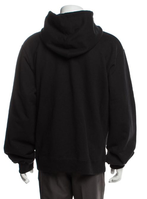 NWT CHRISTIAN DADA Black Cotton Hoodie Pullover Sweater 52 Fits L