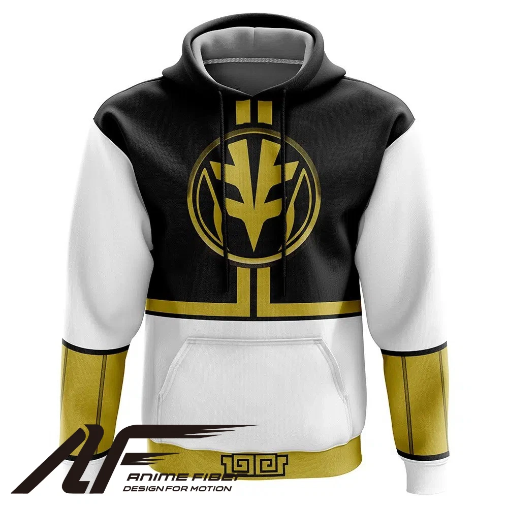 Power Rangers White Ranger Mighty Morphin 3D Hoodie
