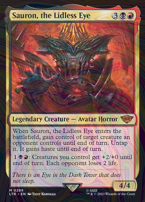 Foil Sauron, the Lidless Eye - ltr - 288 | MTG Card | eBay Foil Sauron, the Lidless Eye - ltr - 288 | MTG Card | eBay