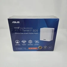 ASUS ZenWiFi BD5 Dual-Band WiFi 7 Mesh, 5000 Mbps, 2500 sq.ft, Dual 2.5G Ports