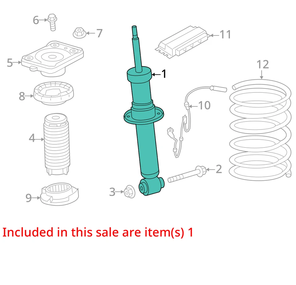 Amortiguador trasero izquierdo BMW X5 X6 G05 G06 6896441 2019 - 2024 OEM Foto 3 de 4