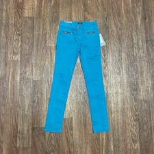 7 For All Mankind Pants Girls Size 12 23x26 Blue Skinny Jegging NWT