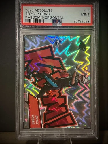 2023 Panini Absolute Bryce Young #12 RC Rookie Kaboom Case Hit SSP PSA 9