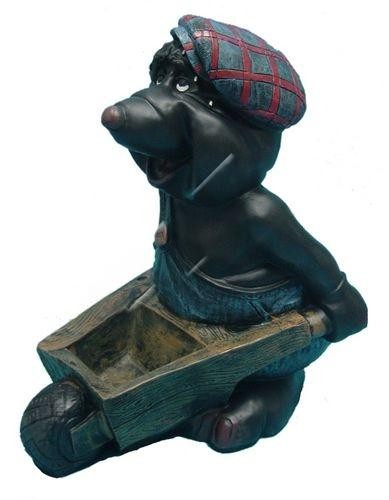 Vase Statue Maulwurf Blumenvase Vase Garten Blumentopf Dekoration Deko TöPfe Neu-image