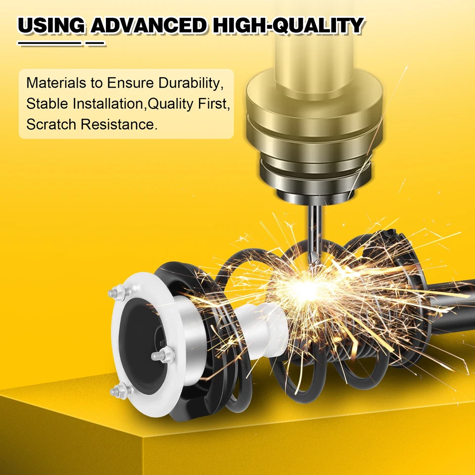 Complete Strut Shocks Assembly w/ Coil Springs For 2004-2006 BMW 525I Front - Image 3 of 4