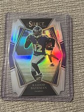 2021 Panini Select - Premier Level Rashod Bateman #155 Silver Prizm Die-Cut (RC)