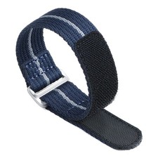 Klett Uhrenarmband Modell Klettone-M blau-grau 20 mm