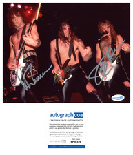 ‘Warrant’ Band Signed 8x10 Photo ‘Cherry Pie’ Erik & Joey ACOA