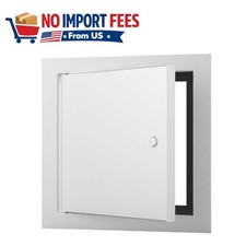 AS-9000 Gasketed Access Door 18x18 in, Screwdriver Cam Latch, Steel Access Panel