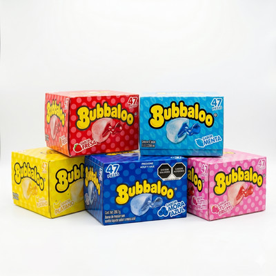 Bubbaloo Liquid-Filled Gum 47 Piece Box | CHOOSE YOUR FLAVOR! | Latin Candy