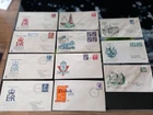 Australia Queen Elizabeth 11 1950's Definitive Illustrated First Day Covers x 11