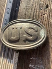 U,S Union Army Solider Infantry  Civil War Vintage Belt Buckle