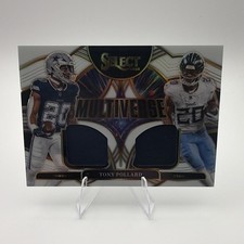 Panini Select Multiverse Tony Pollard Cowboys Titans White Prizm MEM MVJ-TPD /99