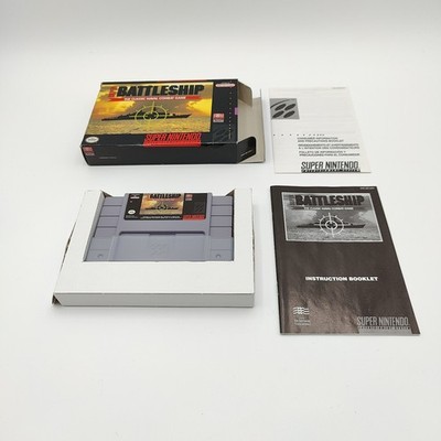 Super Nintendo Entertainment System SNES Battleship - Complete in Box CIB NICE