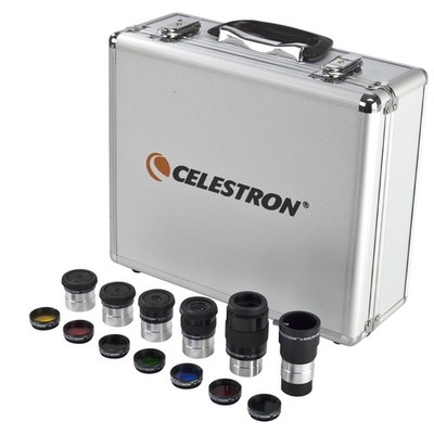 Accessory Kit with Five 1.25'' Plossl Eyepieces, 2x Barlow and Filter Set